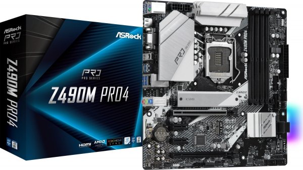 ASRock Z490M Pro4 (90-MXBBV0-A0UAYZ)